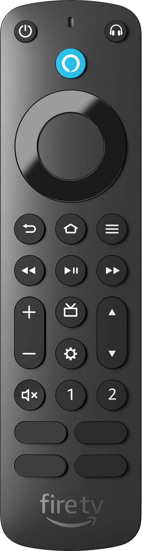 Amazon - Alexa Voice Remote Pro, includes remote finder, TV controls, backlit buttons, requires compatible Fire TV device - Black_0