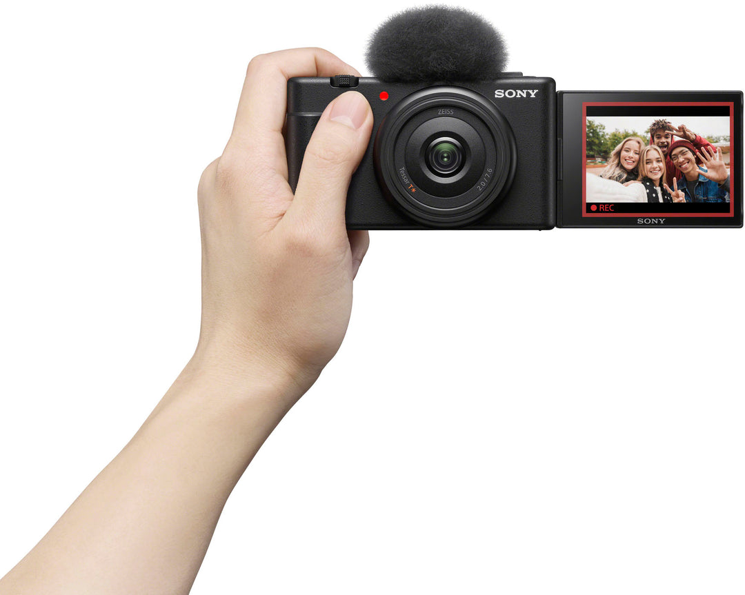 Sony - ZV-1F Vlog Camera for Content Creators and Vloggers - Black_1