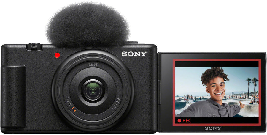 Sony - ZV-1F Vlog Camera for Content Creators and Vloggers - Black_0