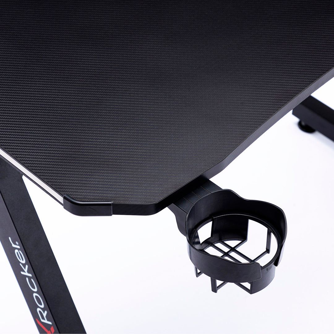 X Rocker - Cobra Gaming Desk with RGB Lighting - Black_5