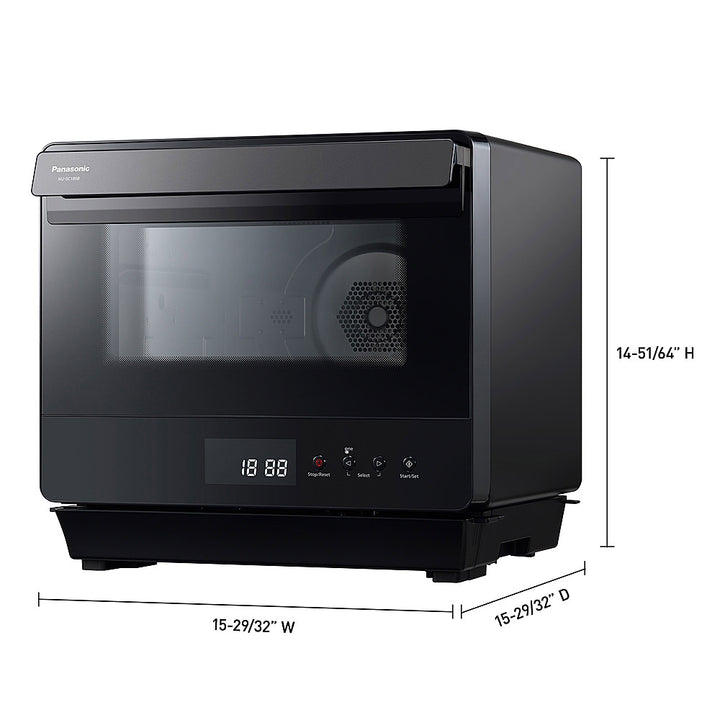 Panasonic - HomeCHEF .7 Cu. Ft. 7-in-1 Compact Oven with Steam and Convection - Black_2