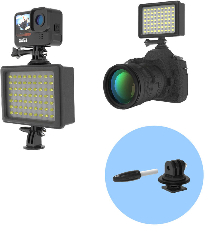 Digipower - Water-resistant Professional Video Light with Built-in Power Bank - Black_4