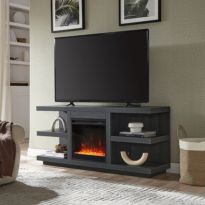 Camden&Wells - Maya Crystal Fireplace TV Stand for Most TVs up to 65" - Charcoal Gray_2