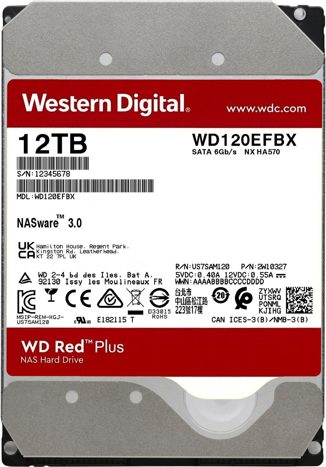 WD - Red Plus 12TB Internal SATA NAS Hard Drive for Desktops_2