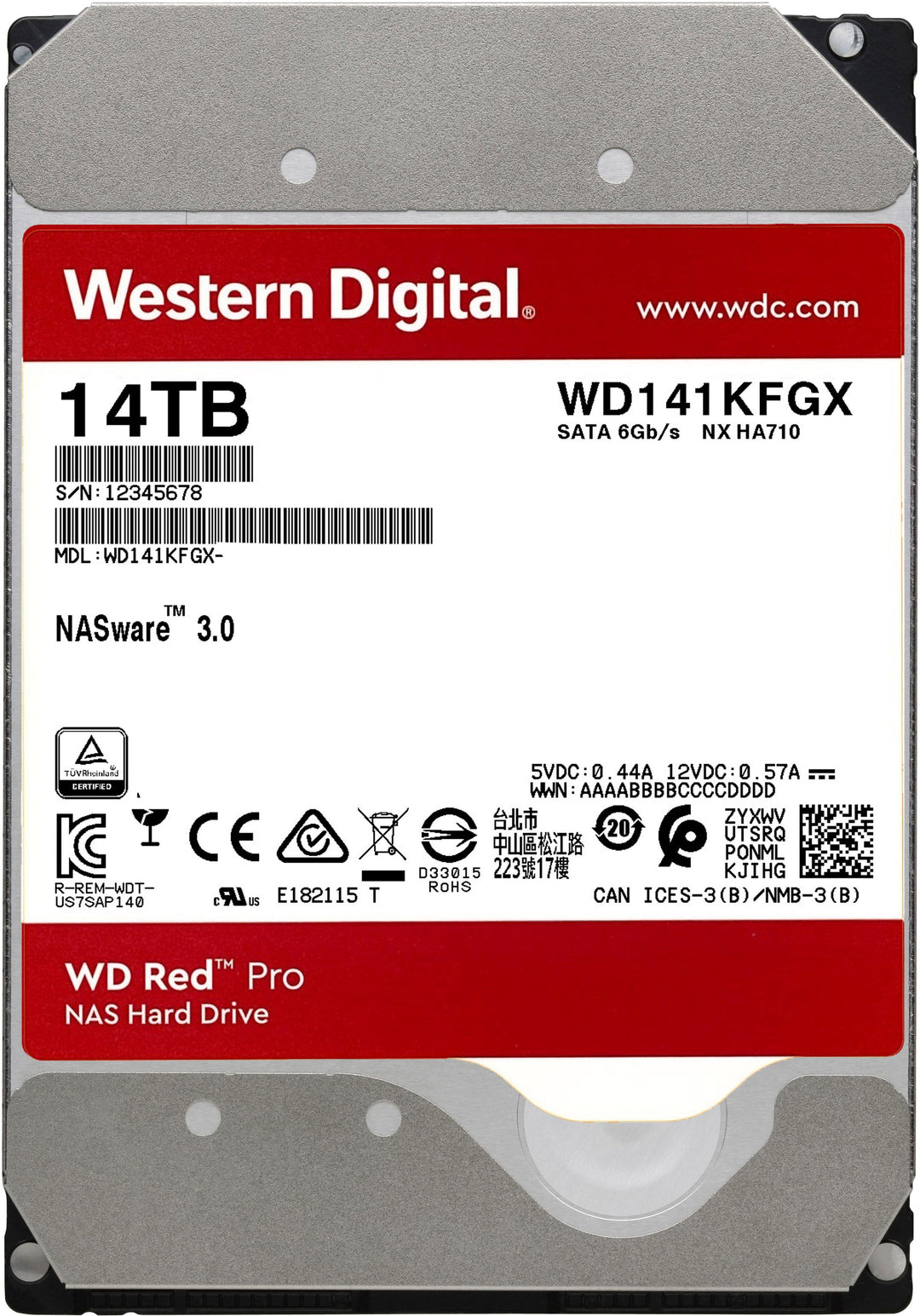 WD - Red Pro 14TB Internal SATA NAS Hard Drive for Desktops_5