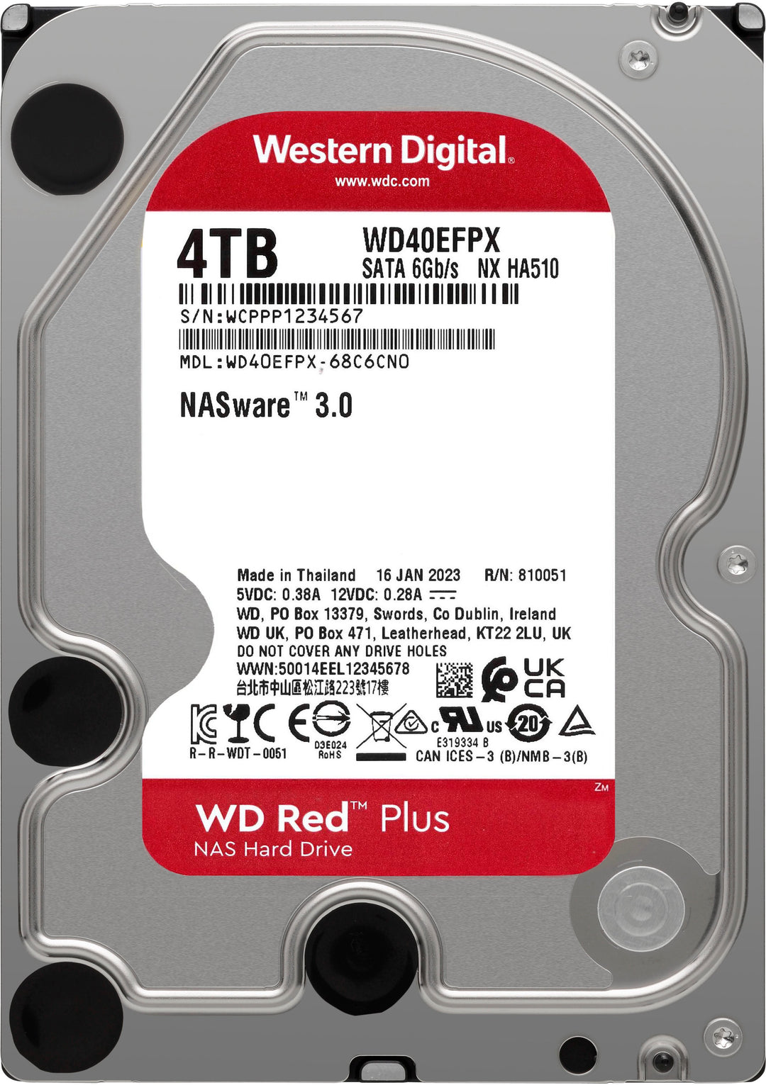 WD - Red Plus 4TB Internal SATA NAS Hard Drive for Desktops_5