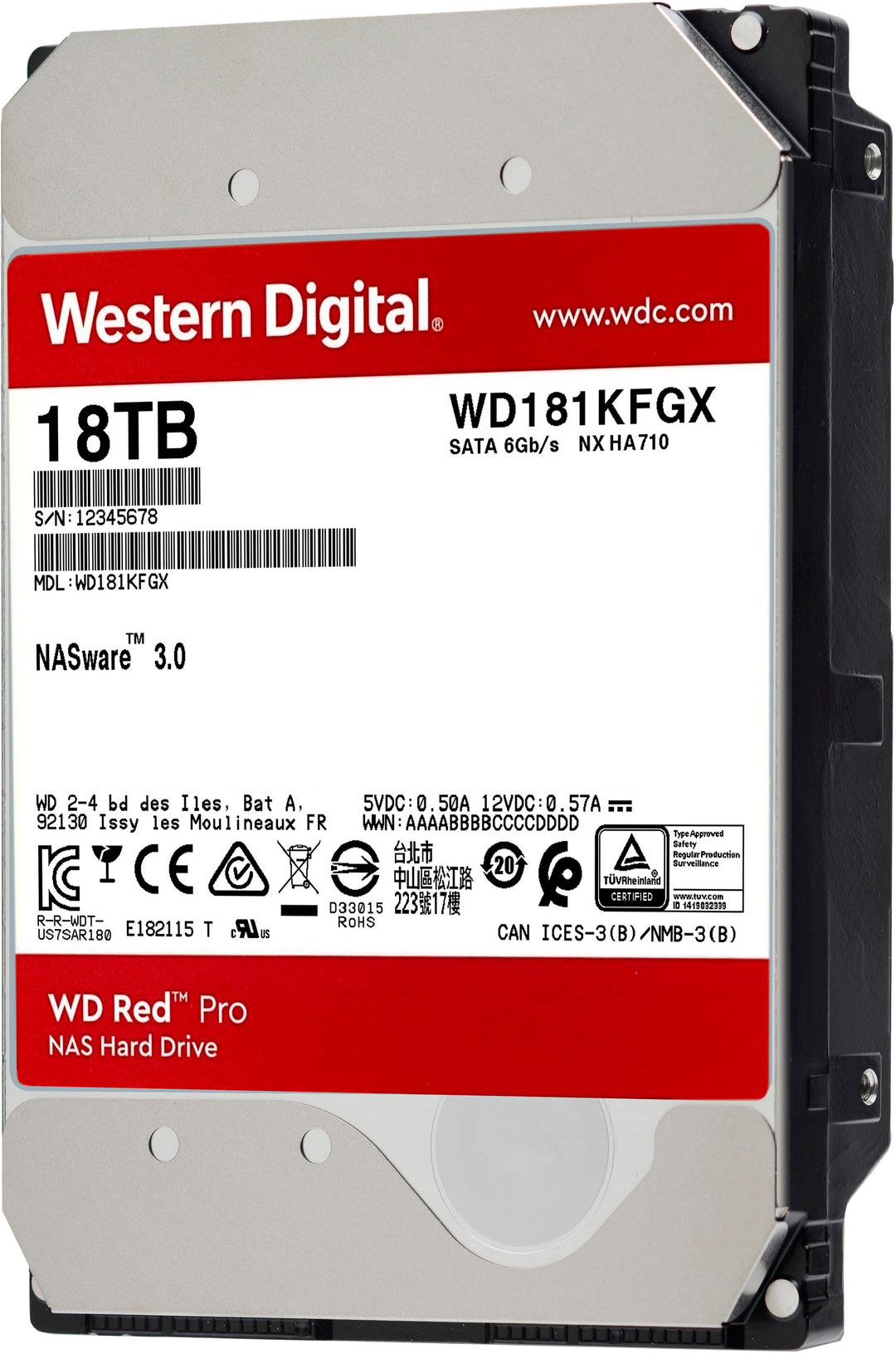 WD - Red Pro 18TB Internal SATA NAS Hard Drive for Desktops_3