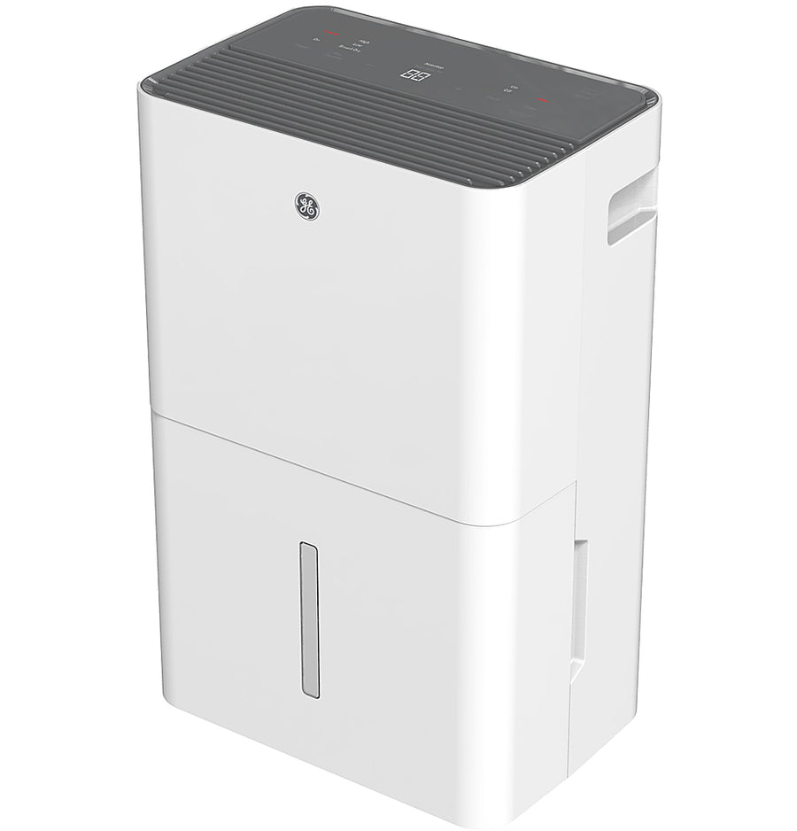 GE - 22-Pint Energy Star Portable Dehumidifier with Smart Dry for Damp Spaces - White_0