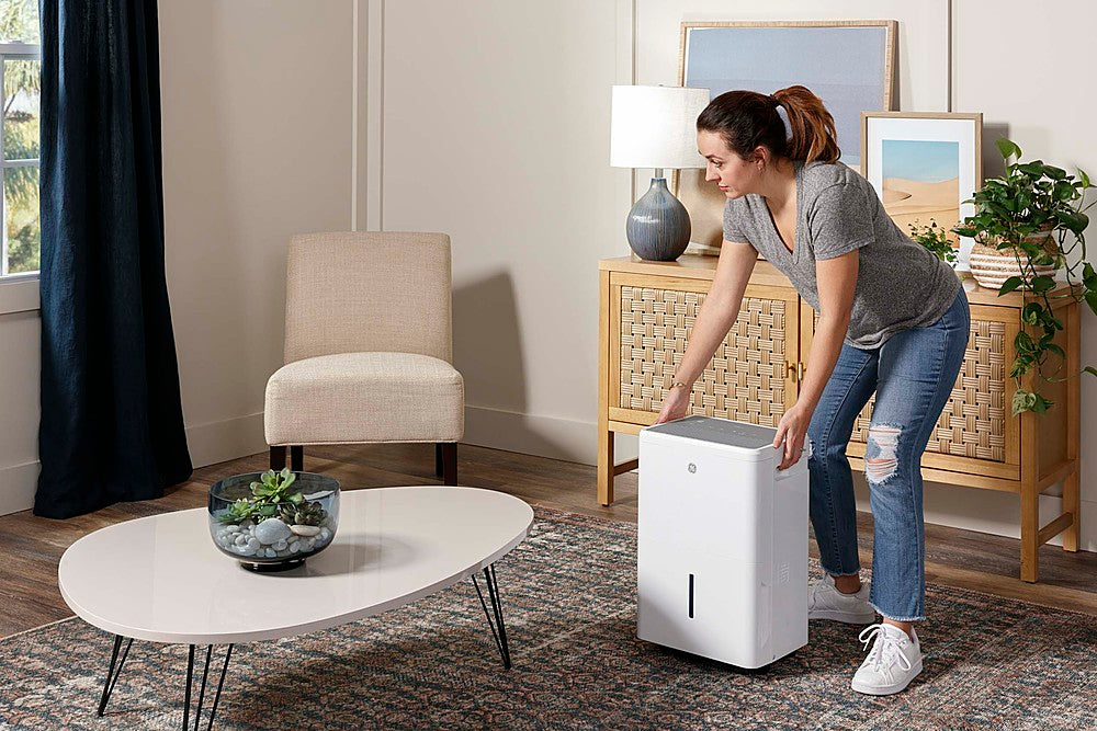 GE - 22-Pint Energy Star Portable Dehumidifier with Smart Dry for Damp Spaces - White_7