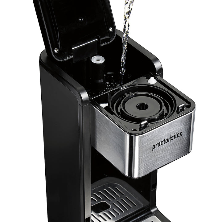 Proctor Silex - Single-Serve Coffee Maker with 40 oz. Reservoir, - BLACK_3