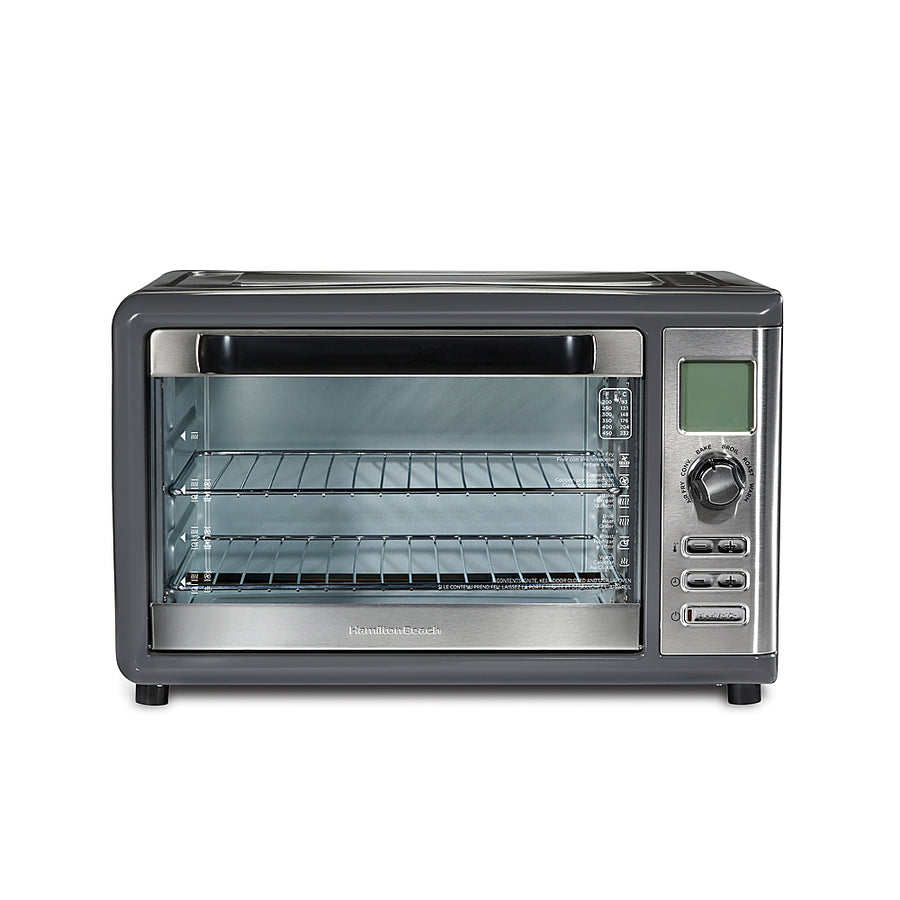 Hamilton Beach - Sure-Crisp XL 1.12 Cu. Ft. Air Fryer Digital Toaster Oven - GREY_0