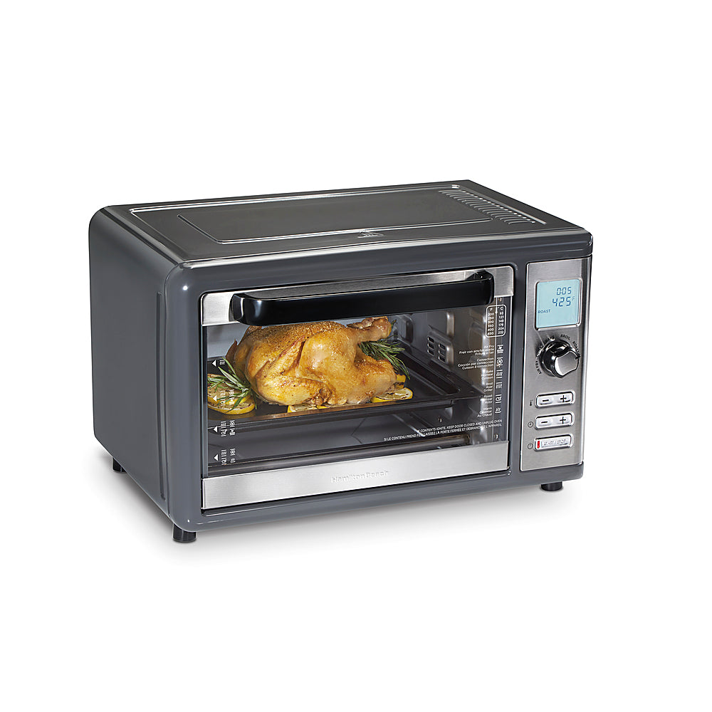 Hamilton Beach - Sure-Crisp XL 1.12 Cu. Ft. Air Fryer Digital Toaster Oven - GREY_5