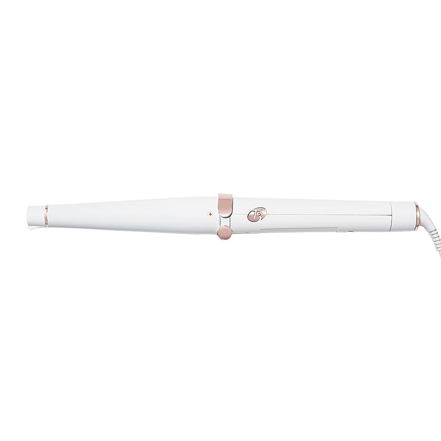 T3 - SinglePass Wave 1 ¼” – ¾” Tapered Styling Wand - White & Rose Gold_0