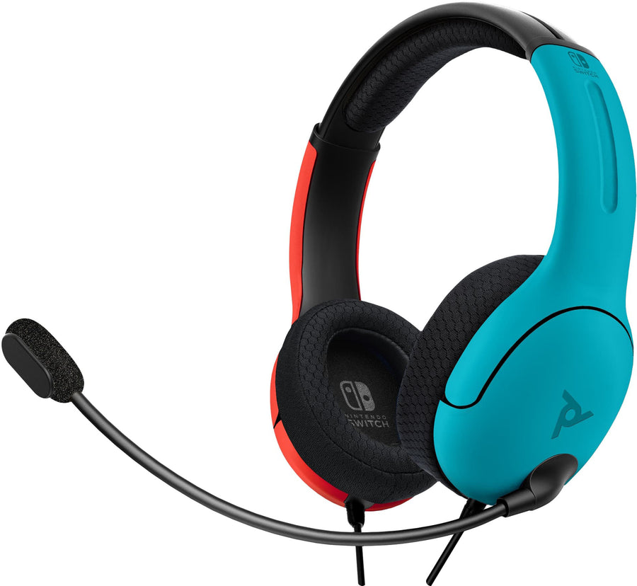 PDP AIRLITE Wired Headset: Neon Pop For Nintendo Switch, Nintendo Switch - OLED Model - Blue and Red_0