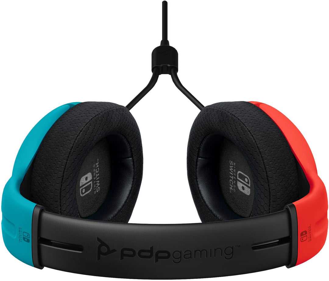 PDP AIRLITE Wired Headset: Neon Pop For Nintendo Switch, Nintendo Switch - OLED Model - Blue and Red_7