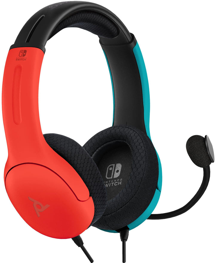 PDP AIRLITE Wired Headset: Neon Pop For Nintendo Switch, Nintendo Switch - OLED Model - Blue and Red_8