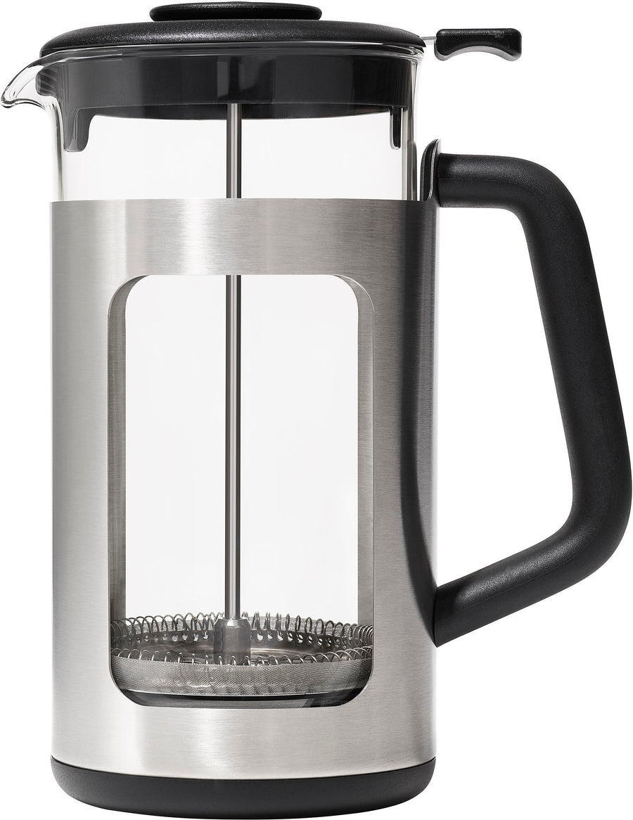 OXO - Brew French Press 8 Cup Coffee Maker with GroundsLifter - Black_0