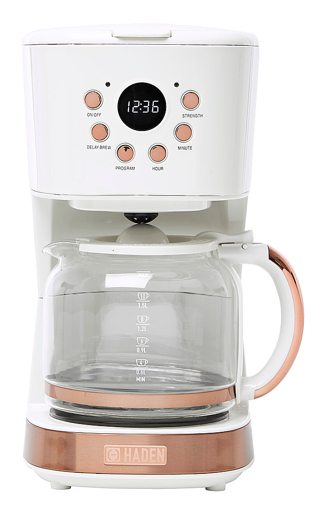 Haden - 12-Cup Coffee Maker - Ivory and Copper_0