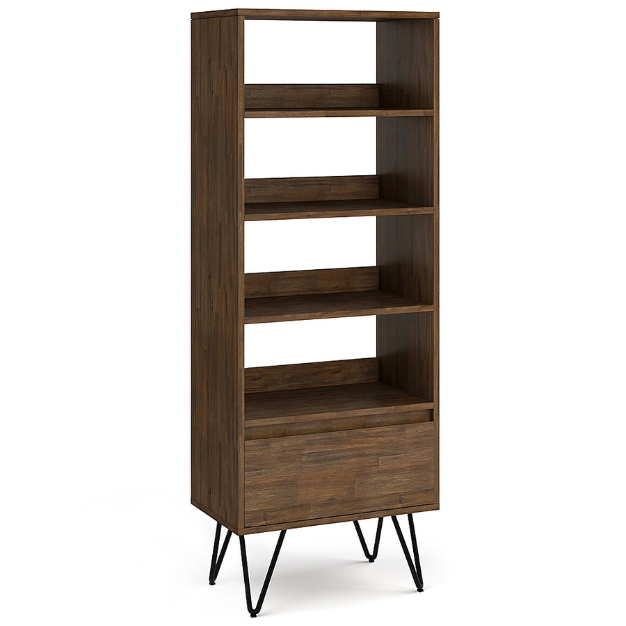 Simpli Home - Chase Tall Bookcase - Rustic Natural Aged Brown_0