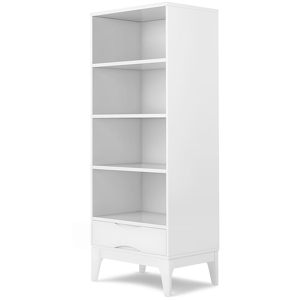 Simpli Home - Harper Bookcase with Storage - White_1