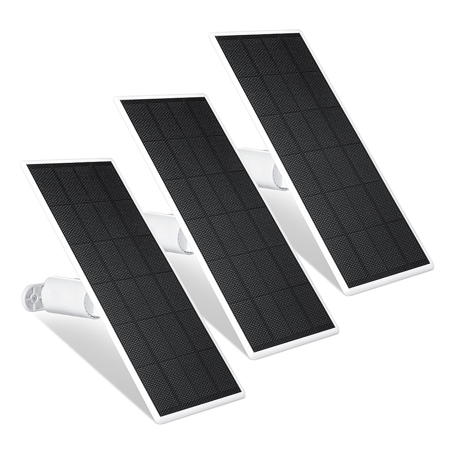 Wasserstein - Solar Panel for Google Nest Cam Outdoor or Indoor, Battery - 2.5W Solar Power - Made for Google Nest (3-Pack) - White_0