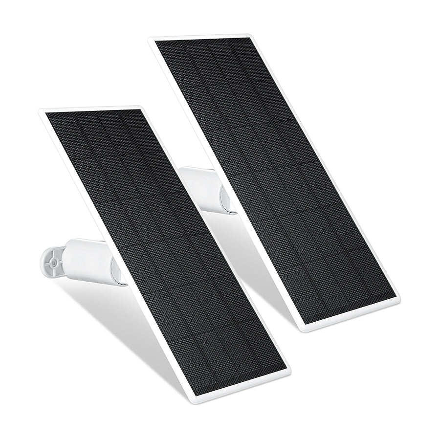 Wasserstein - Solar Panel for Google Nest Cam Outdoor or Indoor, Battery - 2.5W Solar Power - Made for Google Nest (2 Pack) - White_0