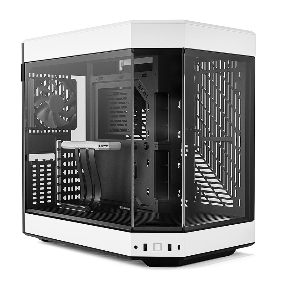 HYTE - Y60 ATX Computer Case, PCIe 4.0 Riser Cable Included - White_0