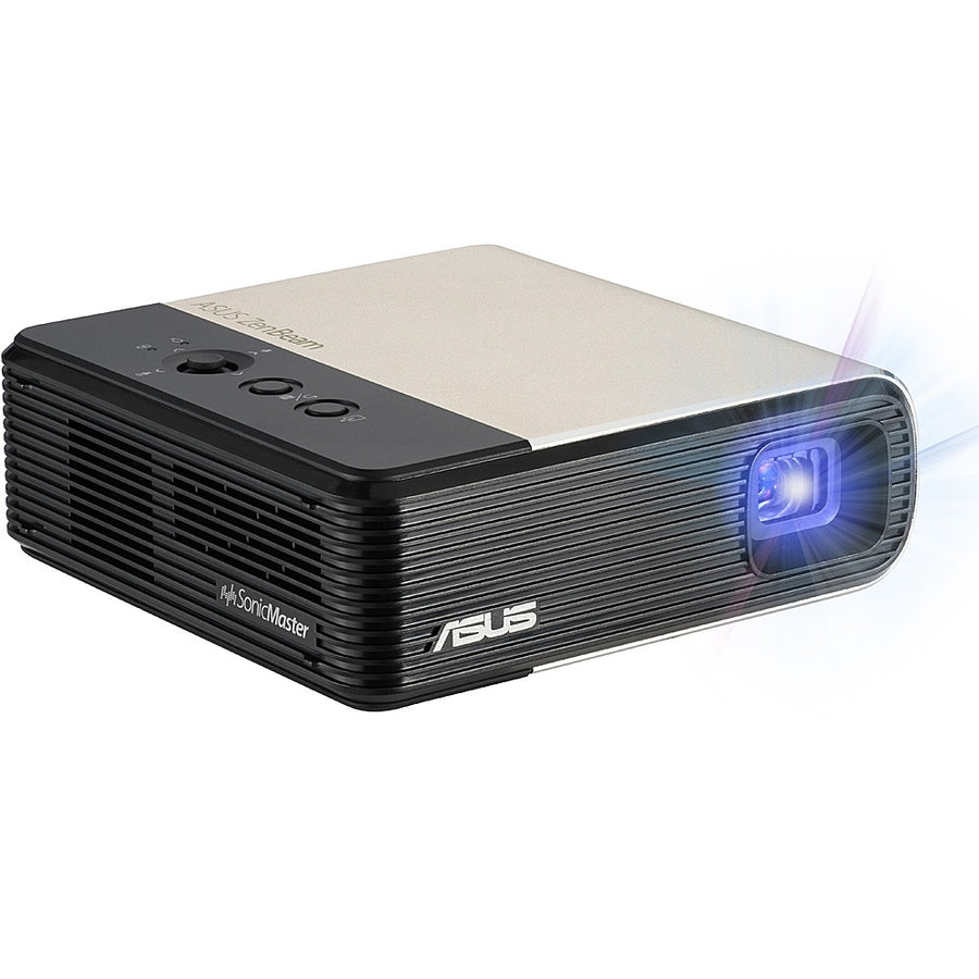 ASUS - ZenBeam E2 854 x 480 Wireless DLP Projector - Black, Gold_0