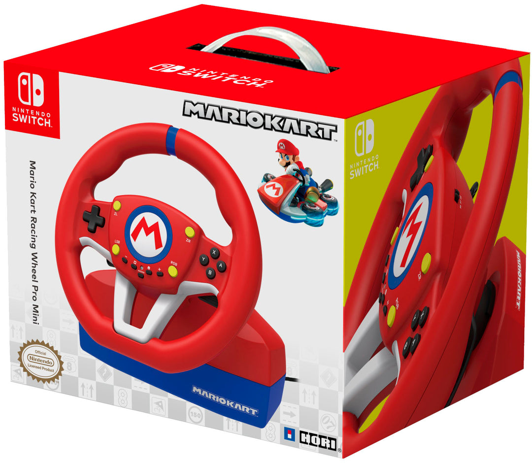 Hori - Mario Kart Racing Wheel Pro Mini for Nintendo Switch - Red_3