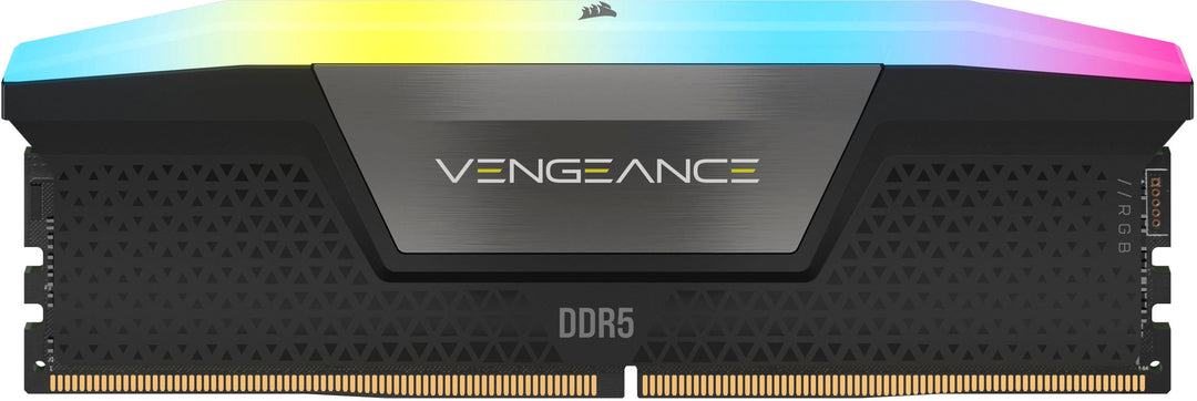 CORSAIR - VENGEANCE RGB 32GB (2PK 16GB) 5600MHz DDR5 C40 Desktop Memory Kit - Black_0
