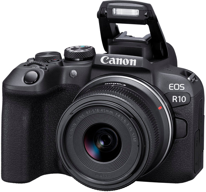 Canon - EOS R10 Mirrorless Camera with RF-S 18-45 f/4.5-6.3 IS STM Lens Content Creator Kit - Black_20