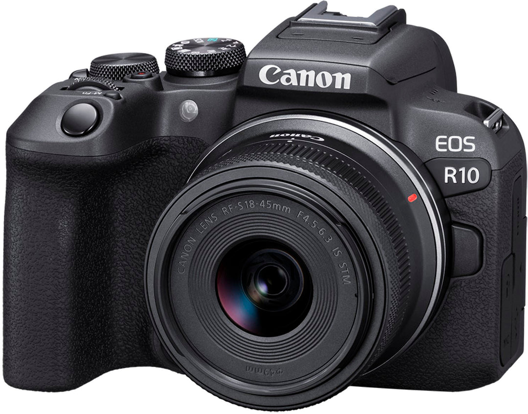 Canon - EOS R10 Mirrorless Camera with RF-S 18-45 f/4.5-6.3 IS STM Lens Content Creator Kit - Black_18