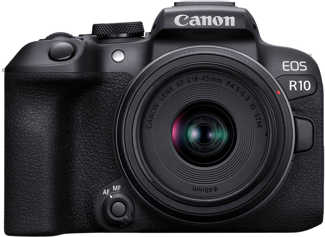 Canon - EOS R10 Mirrorless Camera with RF-S 18-45 f/4.5-6.3 IS STM Lens Content Creator Kit - Black_4