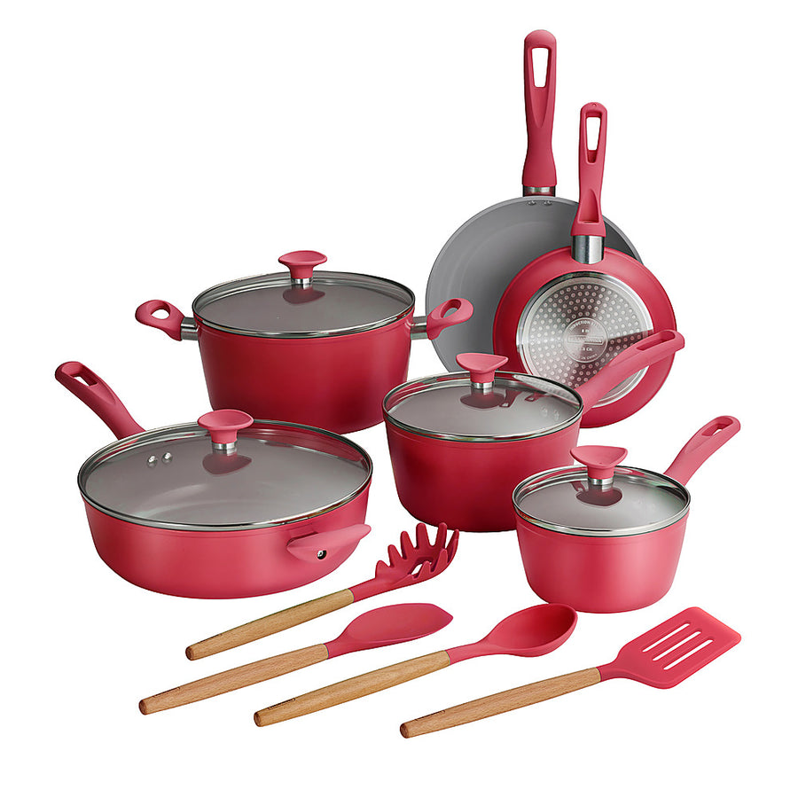 Tramontina - 14PC Cold Forged Cookware Set - Red_0