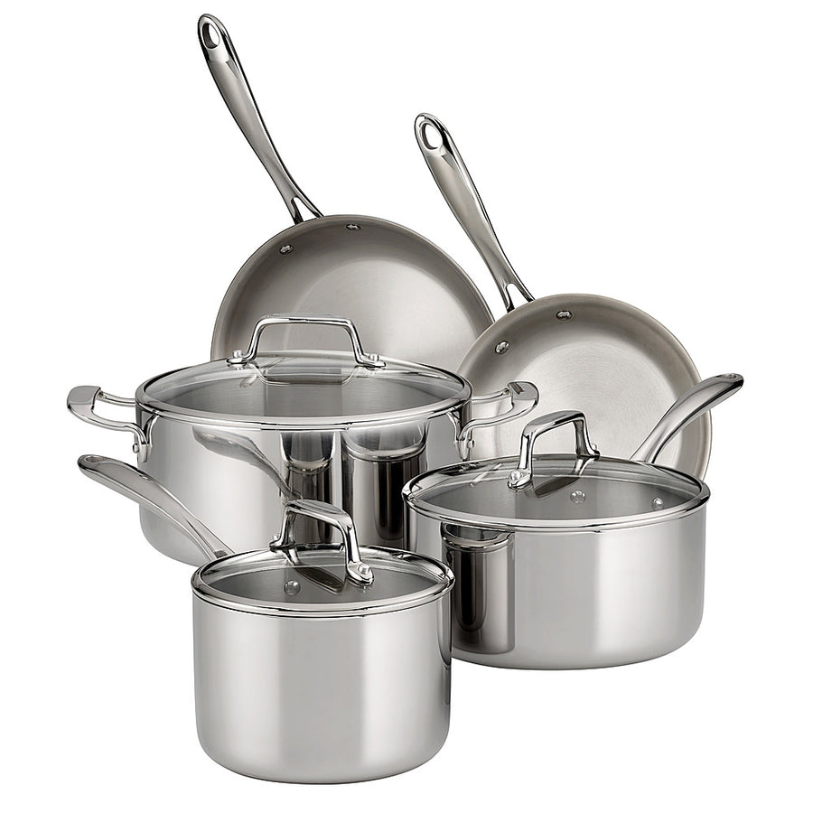 Tramontina - 8PC Tri-Ply Clad Cookware Set - Silver_0