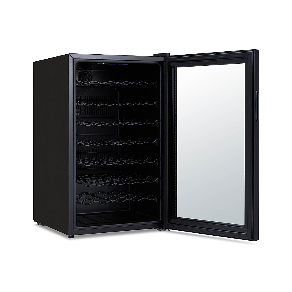 NewAir - 51-Bottle Wine Cooler with Mirrored Double-Layer Tempered Glass Door & Compressor Cooling, Digital Temperature Control - Black_6