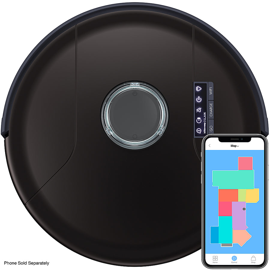 bObsweep - PetHair SLAM Wi-Fi Connected Robot Vacuum Cleaner - Midnight_0
