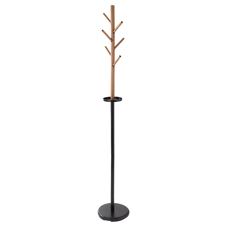 Honey-Can-Do - Freestanding Coat Rack with Tree Design and Accessory Tray - Black_0