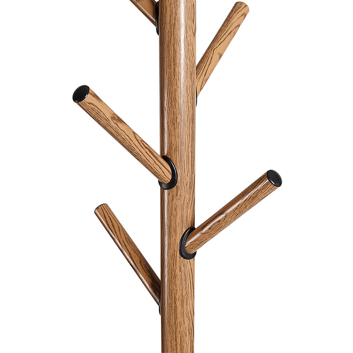Honey-Can-Do - Freestanding Coat Rack with Tree Design and Accessory Tray - Black_2