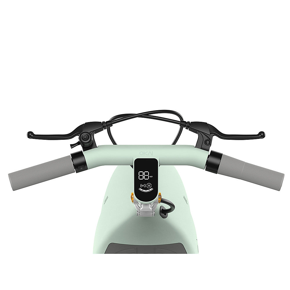 OKAI - Ceetle Pro Electric Scooter with Foldable Seat w/35 Miles Operating Range & 15.5mph Max Speed - Green_1