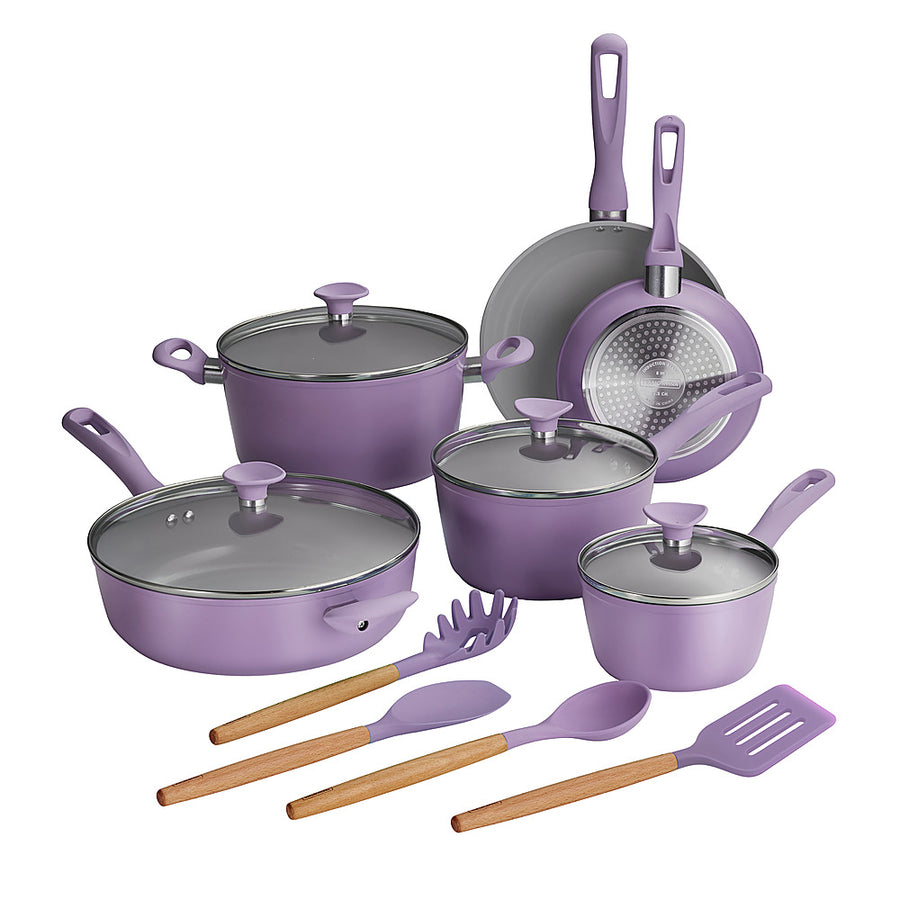 Tramontina - 14PC Cold Forged Cookware Set - Purple_0