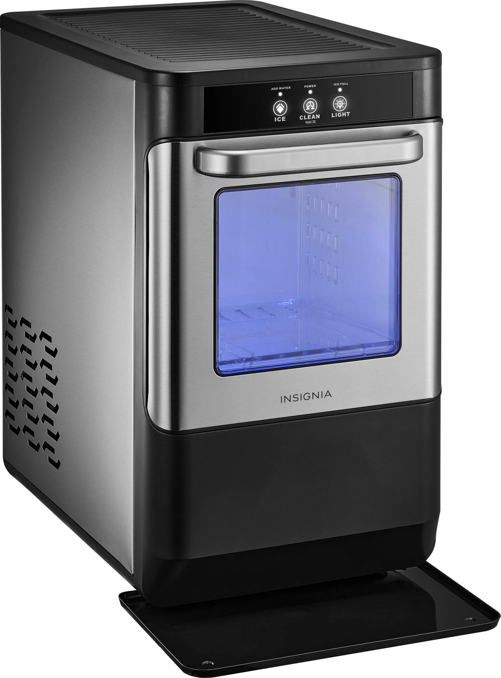 Insignia™ - Portable Nugget Ice Maker with Auto Shut-Off - Stainless steel_1
