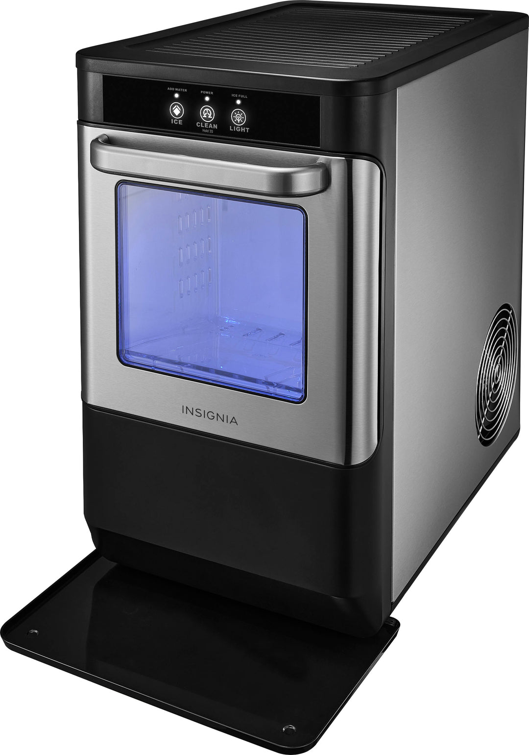 Insignia™ - Portable Nugget Ice Maker with Auto Shut-Off - Stainless steel_2