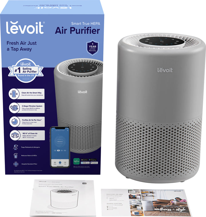 Levoit - Core 200S Smart True HEPA Air Purifier - Grey_5