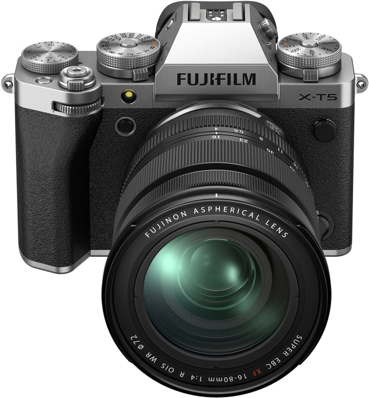 Fujifilm - X-T5 Mirrorless Camera with XF16-80mmF4 R OIS WR Lens Bundle - Silver_2