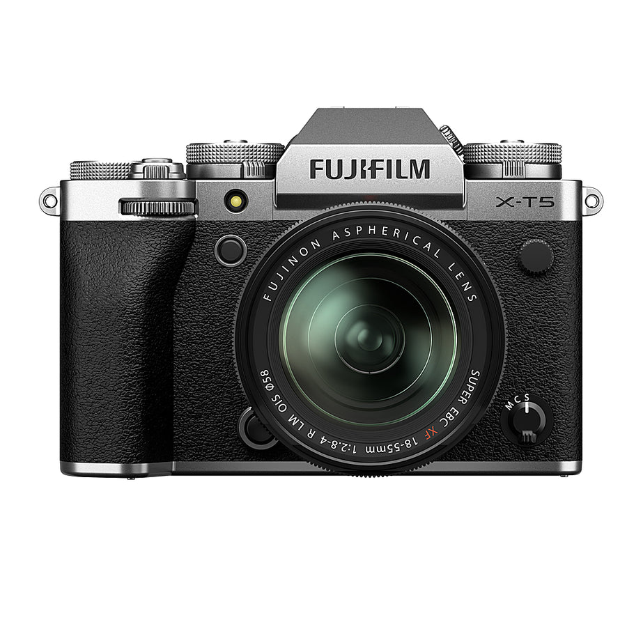 Fujifilm - X-T5 Mirrorless Camera with XF18-55mmF2.8-4 R LM OIS Lens Bundle - Silver_0