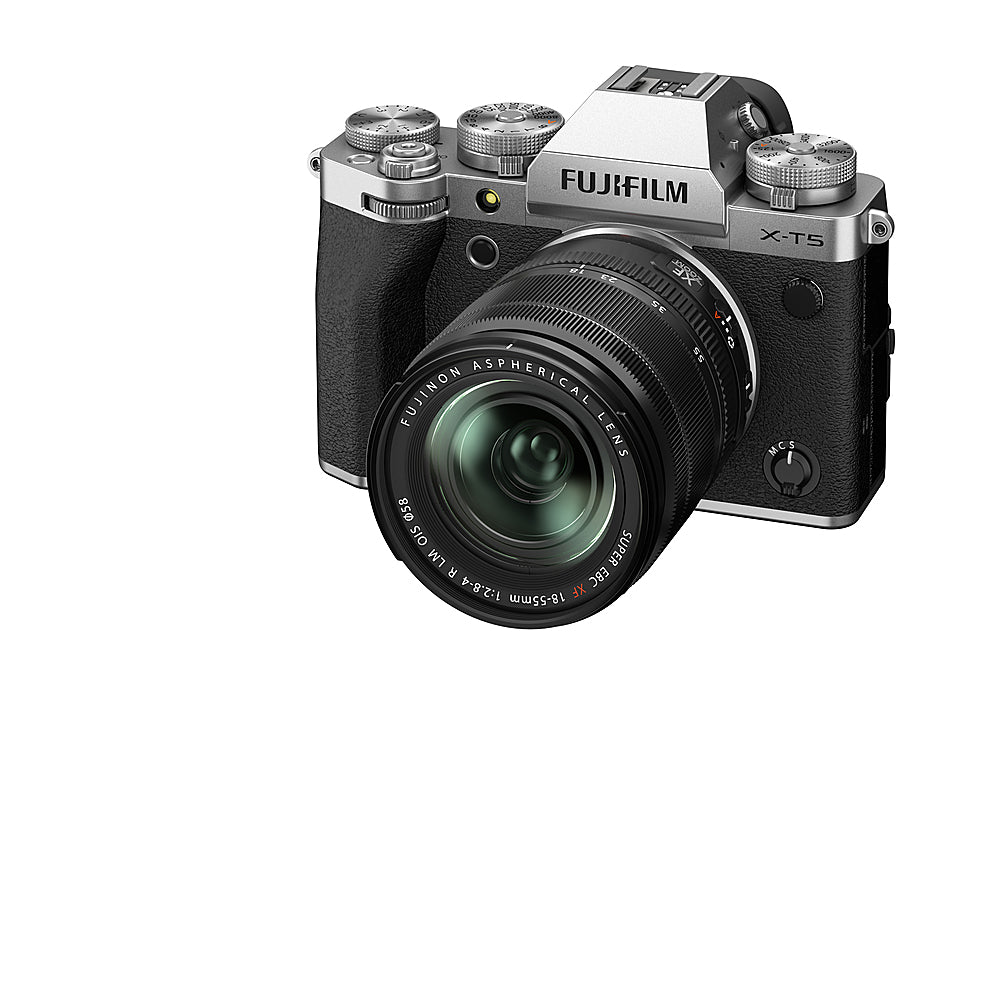 Fujifilm - X-T5 Mirrorless Camera with XF18-55mmF2.8-4 R LM OIS Lens Bundle - Silver_1