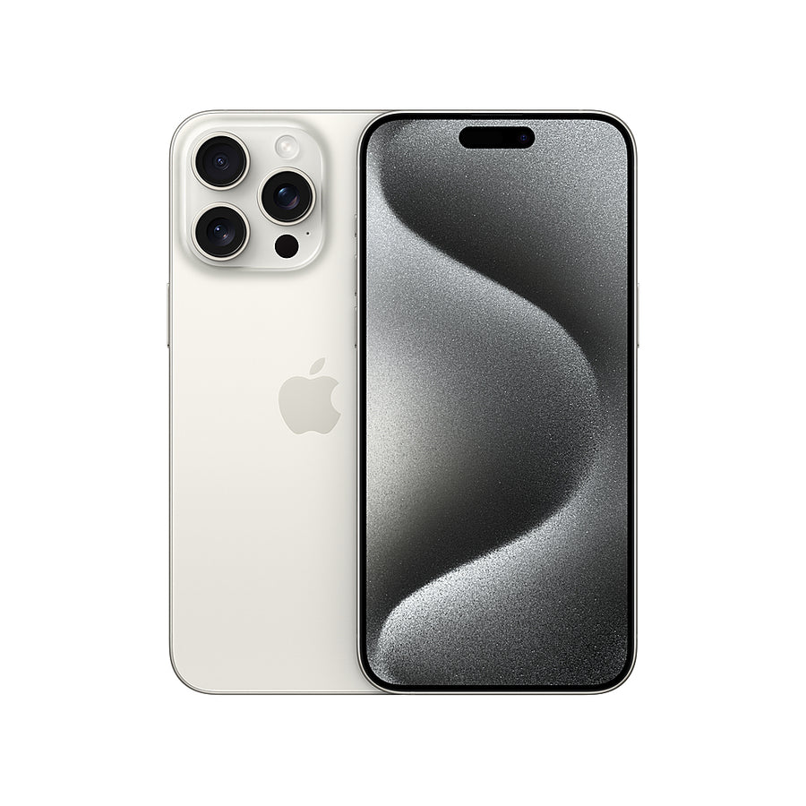 Apple - iPhone 15 Pro Max 256GB White Titanium - White Titanium (AT&T)_0