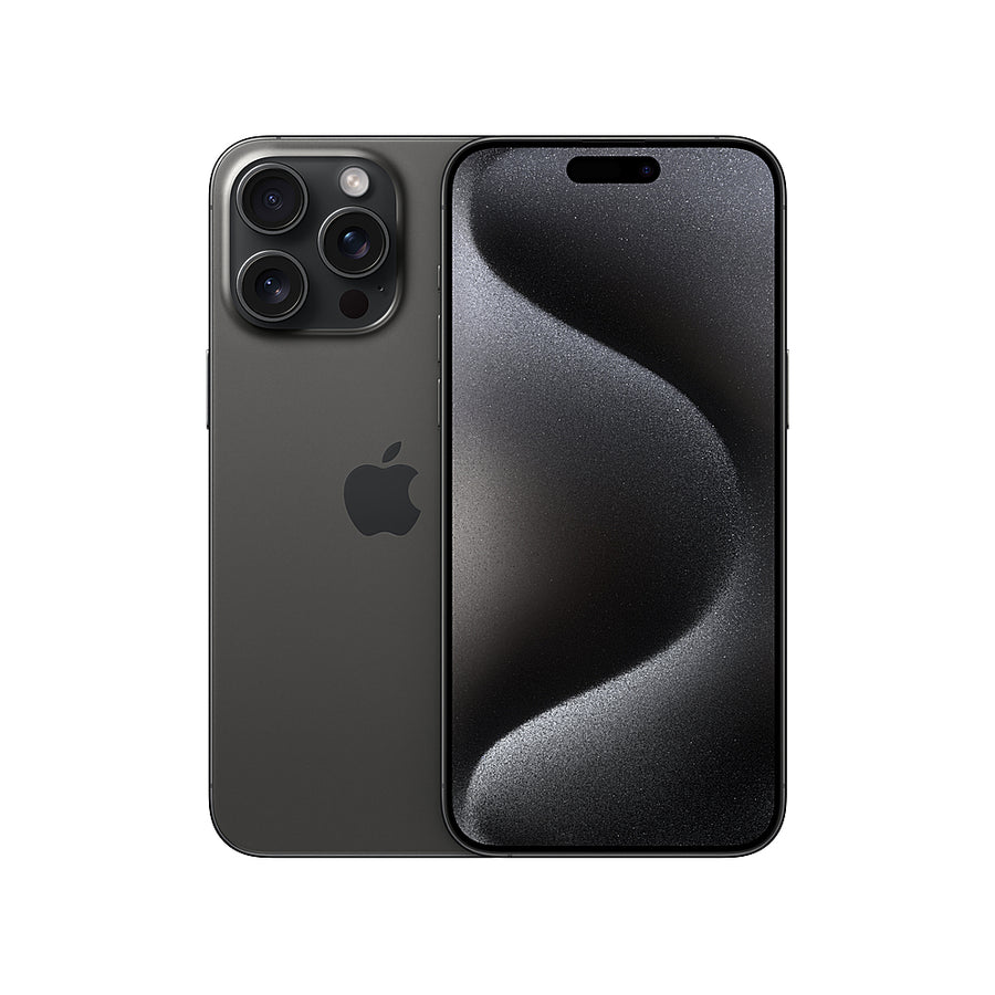 Apple - iPhone 15 Pro Max 256GB Black Titanium - Black Titanium (Verizon)_0