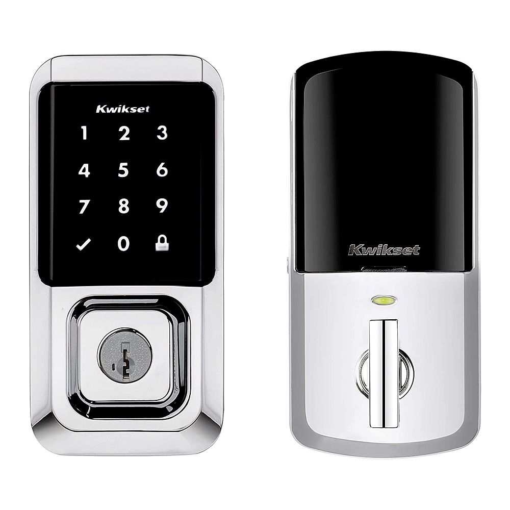 Kwikset - Halo Smart Lock Wi-Fi Replacement Deadbolt with App/Touchscreen/Key Access - Polished Chrome_0